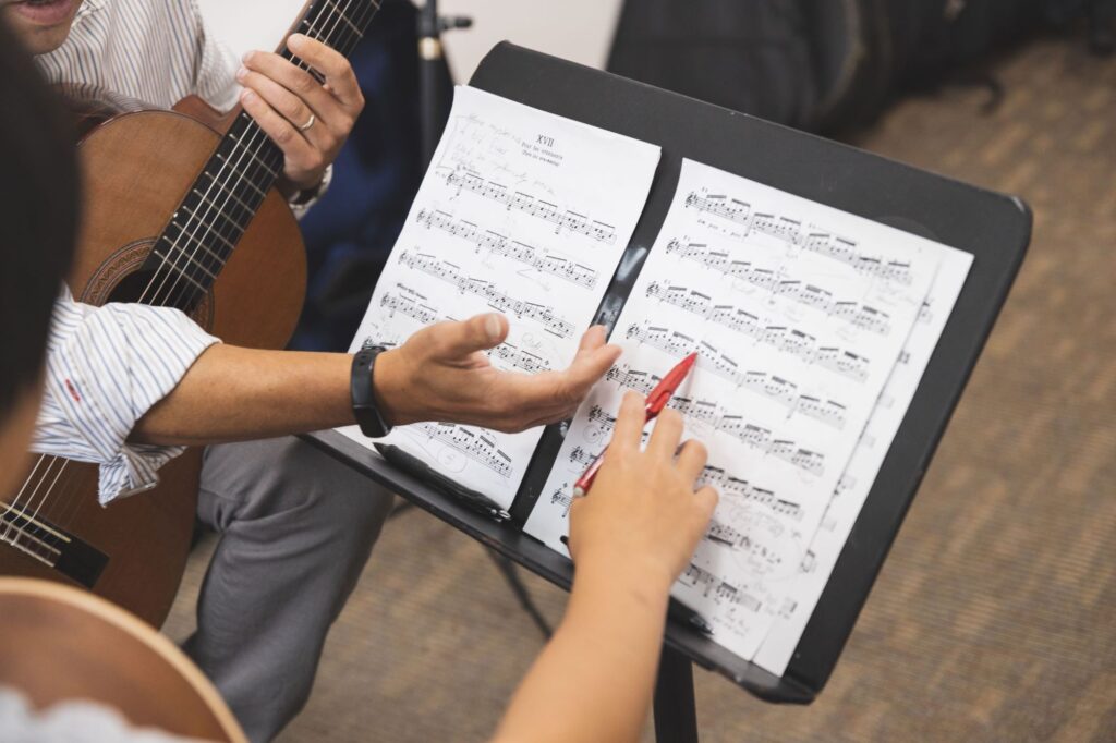 photo of private music instruction