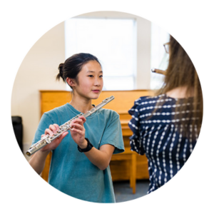 Flute Lesson in circle