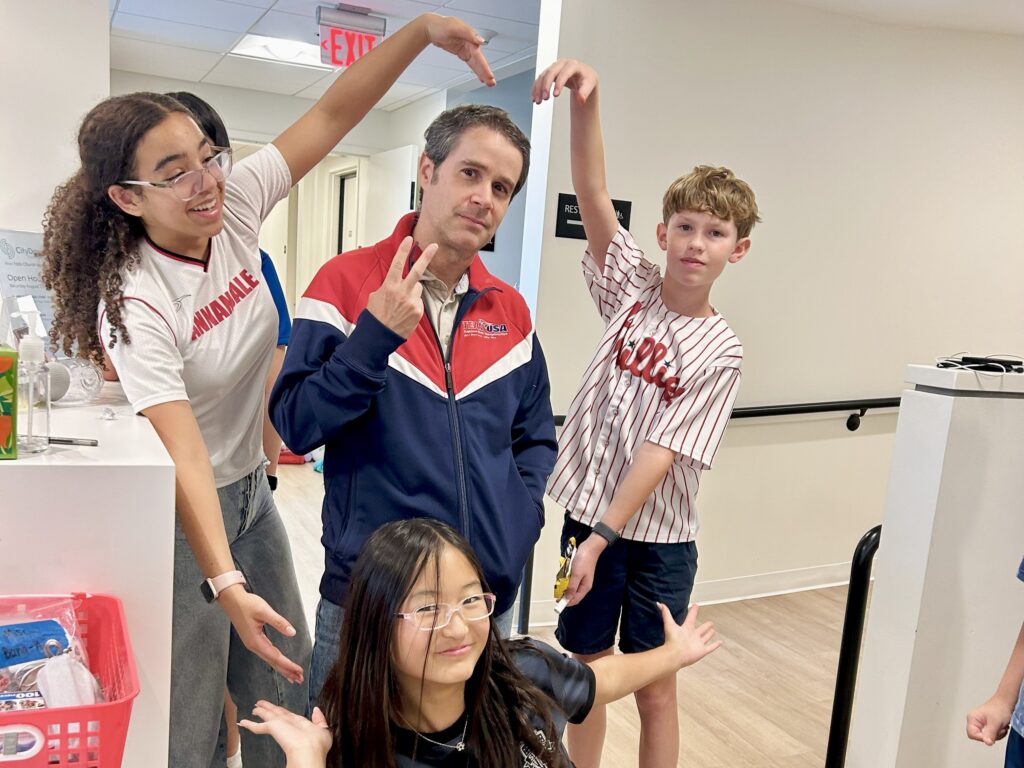 Doug and TAs, Jersey Day