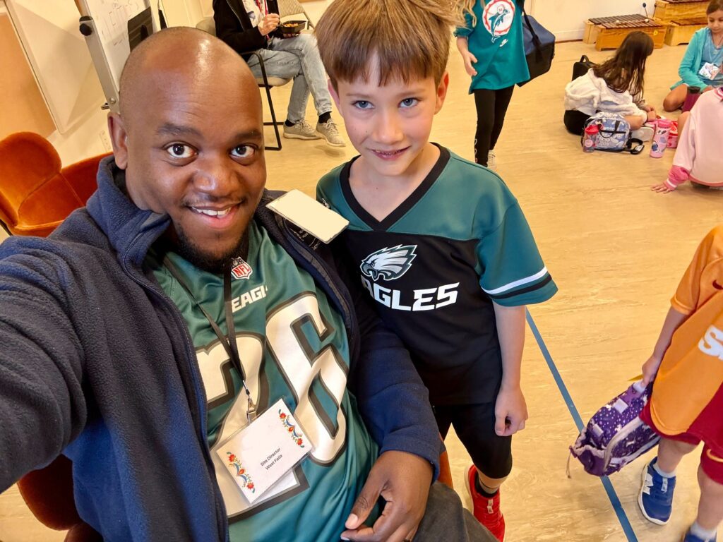 Paul and Caleb, Jersey Day