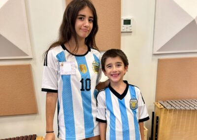 Sibling photo, jersey day