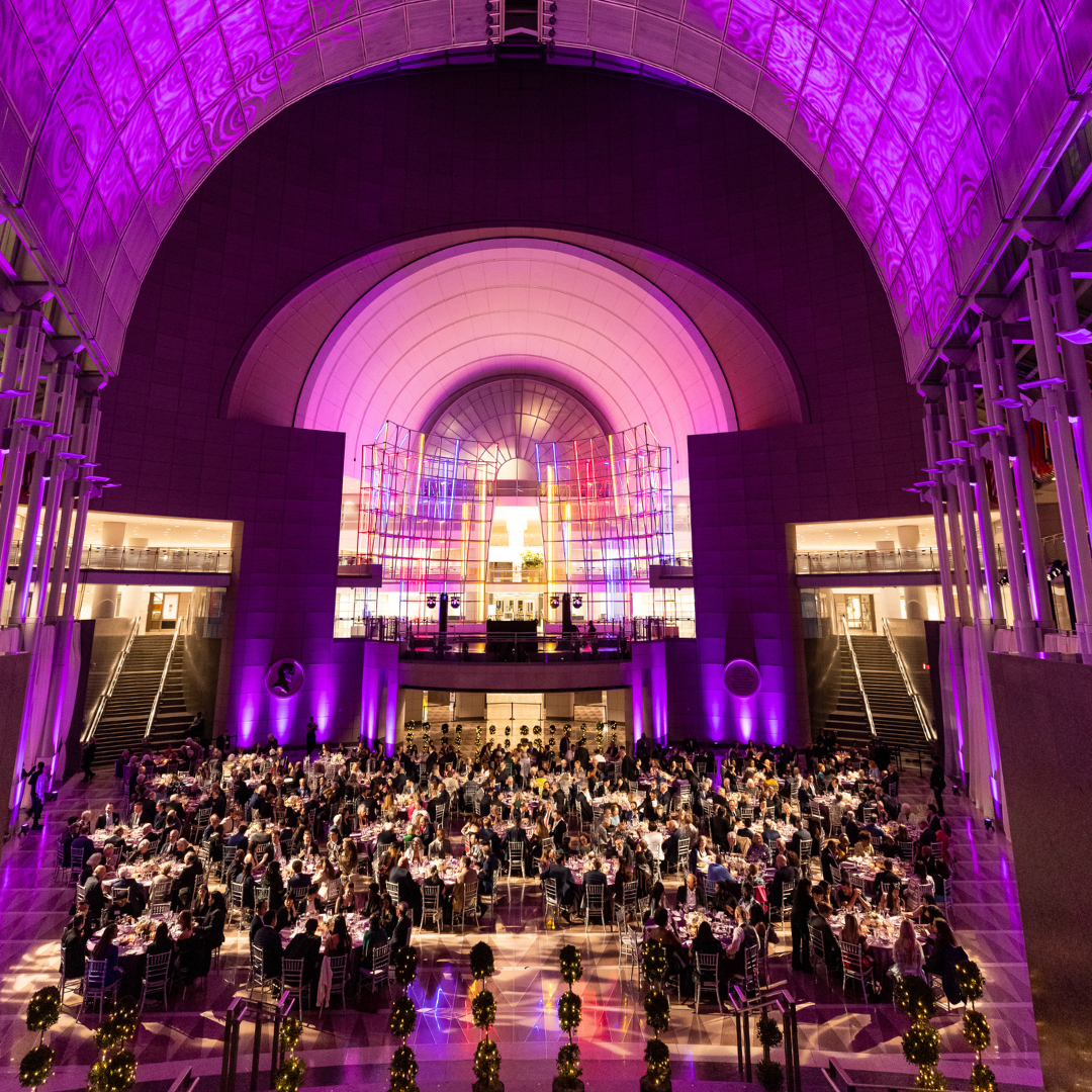 A view of the atrium at the 2025 gala.