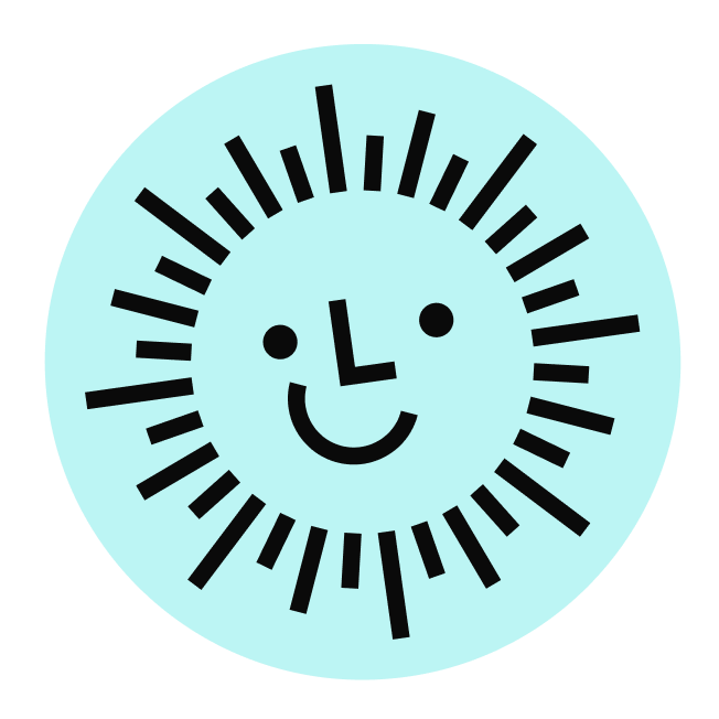 Camp Lavine - Mascot Button-Sky Blue